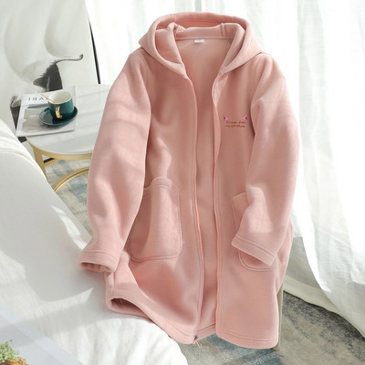 Hanorac lung de dama cu gluga in mai multe culori