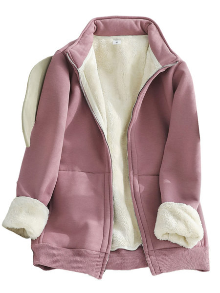 Γυναικείο φούτερ με ζεστή φόδρα και τσέπες