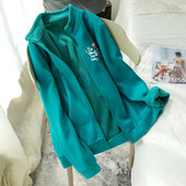 Hanorac de dama captusit cu guler inalt si inchidere cu fermoar