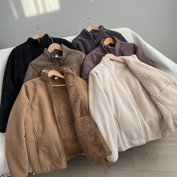 Hanorac polar cald cu captuseala potrivit pentru barbati si femei