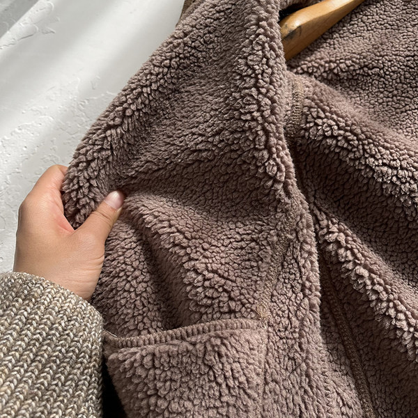 Hanorac polar cald cu captuseala potrivit pentru barbati si femei