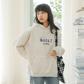 Ingyenes női pulóver zsebbel - fehér színű