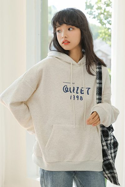 Ingyenes női pulóver zsebbel - fehér színű