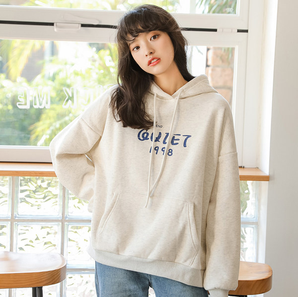 Ingyenes női pulóver zsebbel - fehér színű