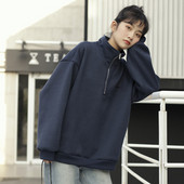 Hanorac sport dama cu model lat cu guler inalt