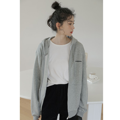 Γυναικείο φούτερ με τσέπες και κλείσιμο με φερμουάρ