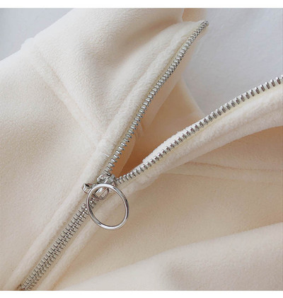 Hanorac de iarnă pentru bărbați pufos cu fermoar