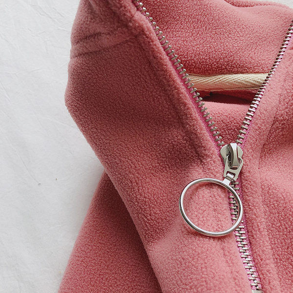 Női téli pulóver cipzárral és magas gallérral - négy színben