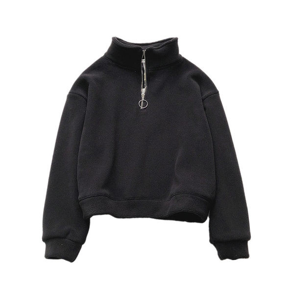 Női téli pulóver cipzárral és magas gallérral - négy színben