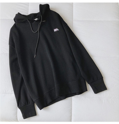 Hanorac cald model larg cu broderie