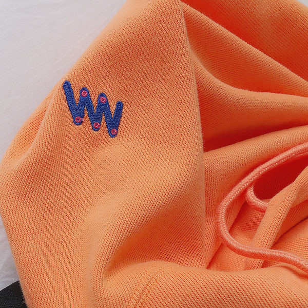 Hanorac cald model larg cu broderie