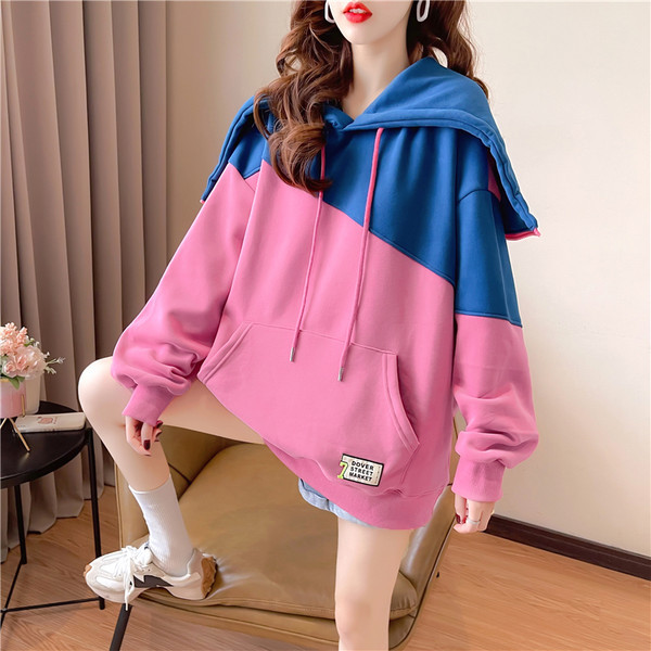 Hanorac de dama lat cu gluga - mai multe modele