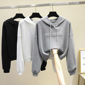 Hanorac de dama cu cravate si gluga