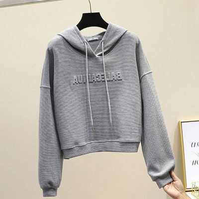 Hanorac de dama cu cravate si gluga