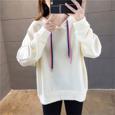 Model larg de hanorac de zi cu zi cu glugă și cravate