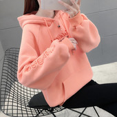 Hanorac de dama model nou cu broderie in doua culori