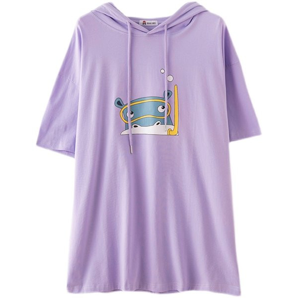 Γυναικείο μακρύ φούτερ με απλικέ χρώματος