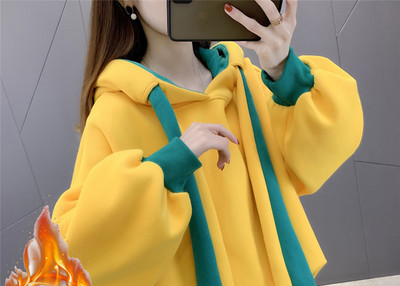 Γυναικείο χειμωνιάτικο φούτερ με κουκούλα