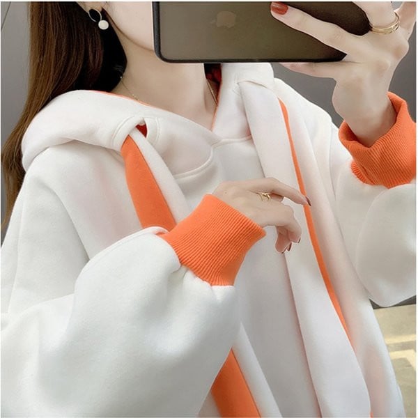 Γυναικείο χειμωνιάτικο φούτερ με κουκούλα