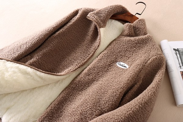 Hanorac de damă din puf cu căptușeală caldă în trei culori