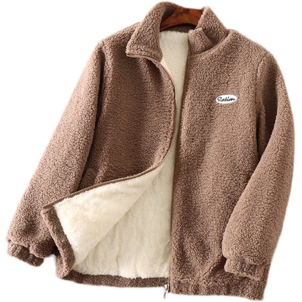 Hanorac de damă din puf cu căptușeală caldă în trei culori