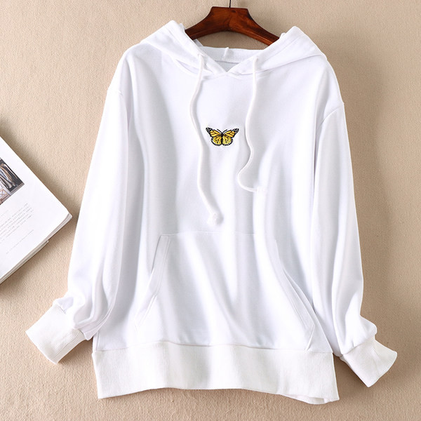 Hanorac pentru bărbați cu broderie alb-negru