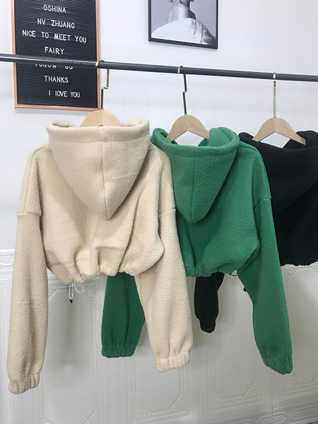 Γυναικείο φαρδύ φούτερ με κορδόνια και επιγραφή