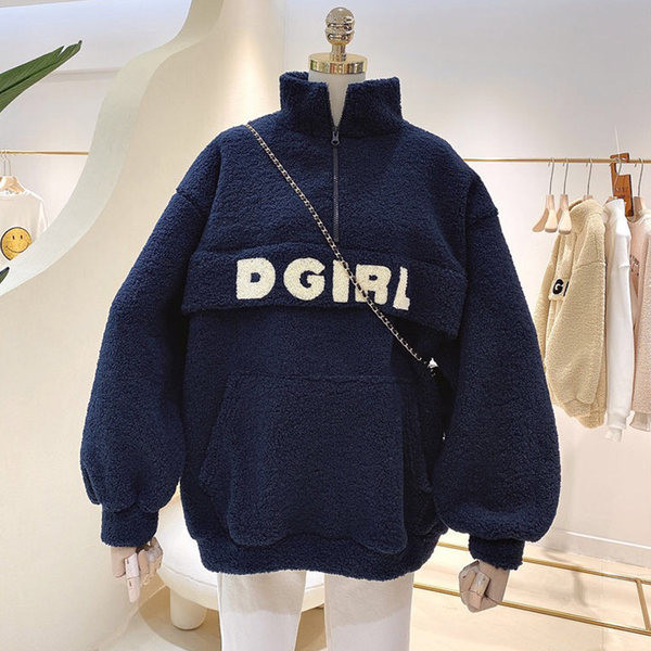 Φαρδύ μοντέλο ανδρικό φούτερ πουπουλένιο με τσέπη