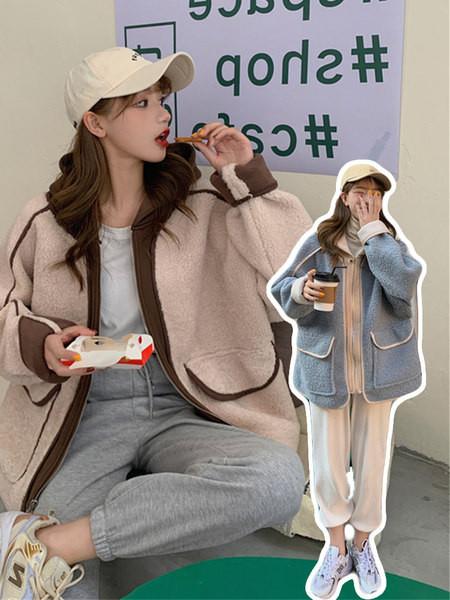 Γυναικείο πουπουλένιο μπουφάν με τσέπες - φαρδύ μοντέλο