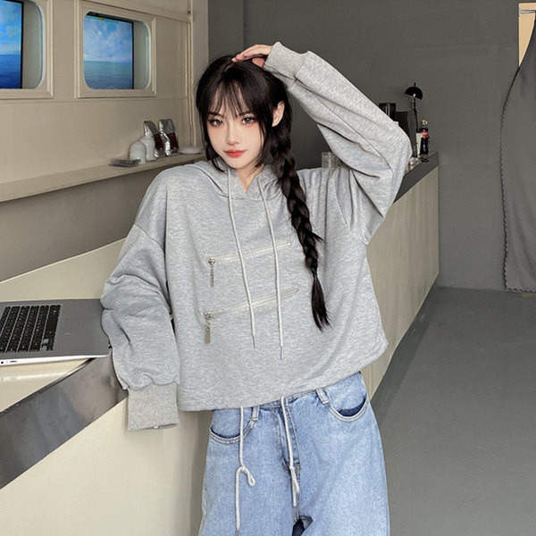 Καθημερινό φούτερ και κουκούλα