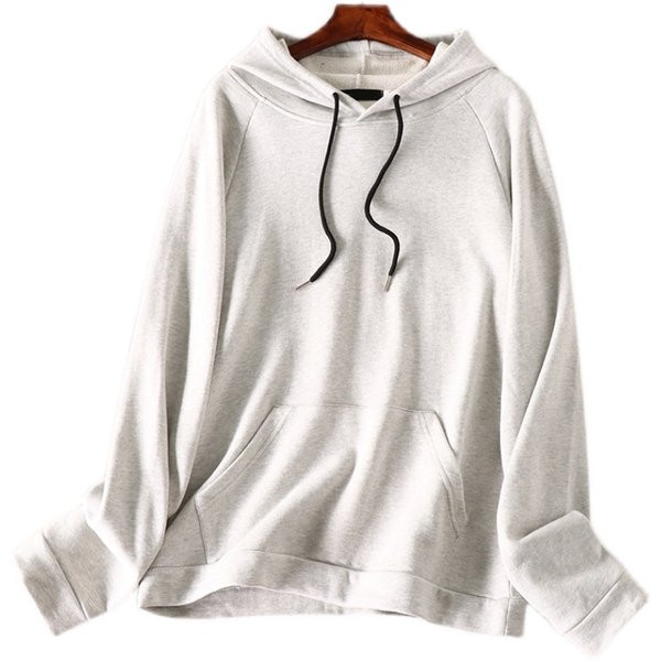 Plata modeļa sieviešu sporta krekls ar kapuci