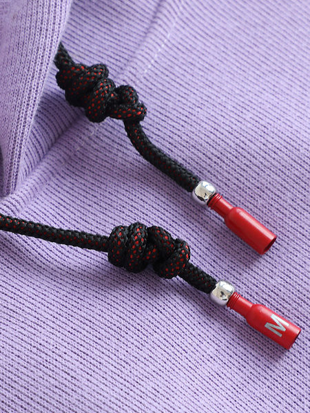 Γυναικείο μακρύ αθλητικό φούτερ με επιγραφή και κορδόνια