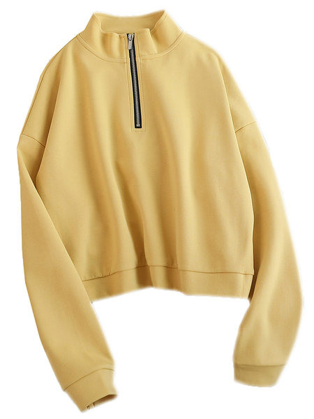 Γυναικείο φούτερ με φερμουάρ σε πολλά χρώματα