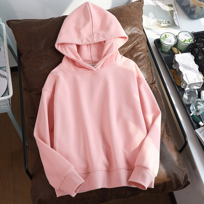 Női mindennapi pulóver széles modell kapucnival