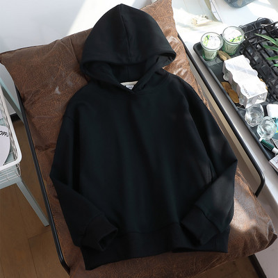 Női mindennapi pulóver széles modell kapucnival