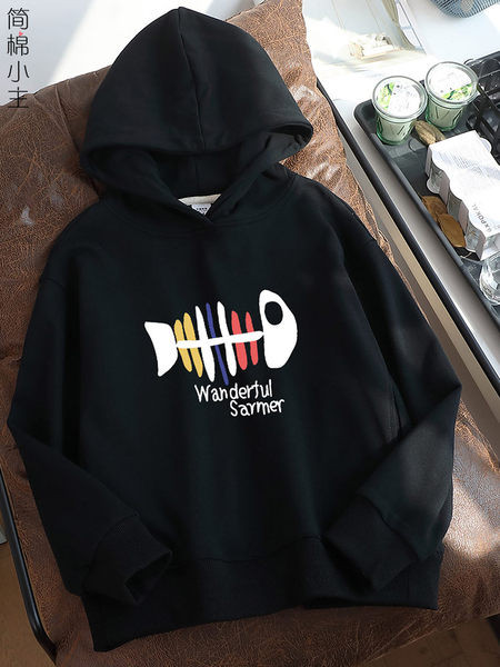 Női mindennapi pulóver széles modell kapucnival