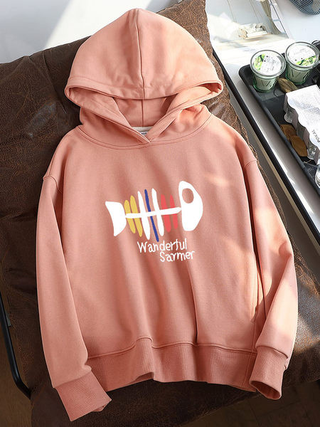 Női mindennapi pulóver széles modell kapucnival