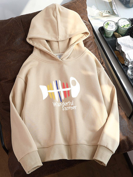 Női mindennapi pulóver széles modell kapucnival