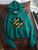 Hanorac de damă modern cu glugă și imprimeu - mai multe culori