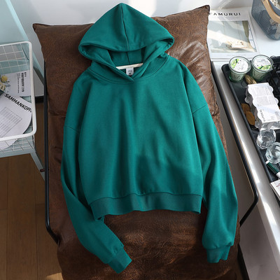 Hanorac de damă modern cu glugă și imprimeu - mai multe culori