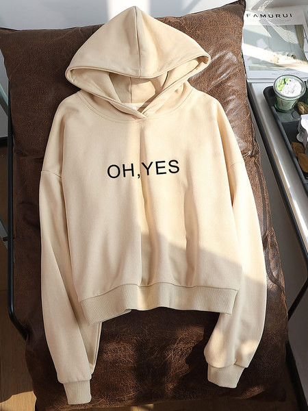 Hanorac de damă modern cu glugă și imprimeu - mai multe culori