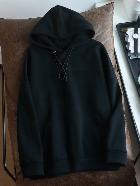 Καθημερινό φούτερ με κουκούλα και τσέπη για γυναίκες