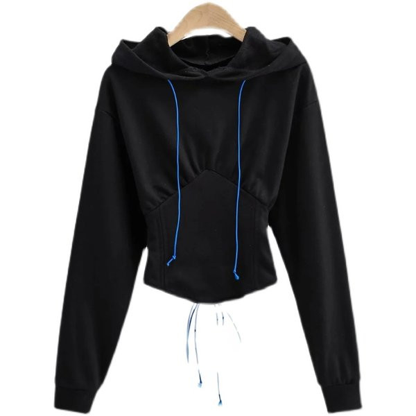 Μοντέρνο γυναικείο φούτερ με κουκούλα - σε πολλά χρώματα