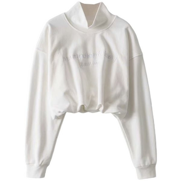 Hanorac de dama cu guler inalt