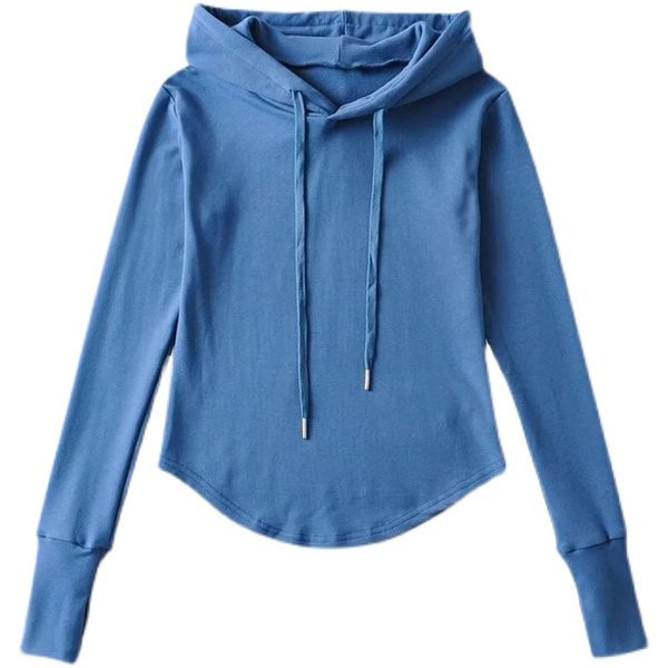 Napi aszimmetrikus női pulóver kapucnival