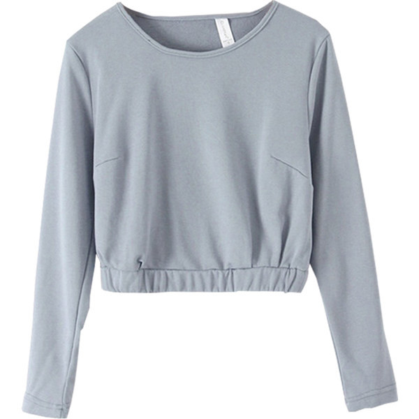 Дамска блуза с обло деколте и ластик