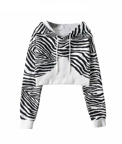 Μοντέρνο γυναικείο φούτερ με κουκούλα