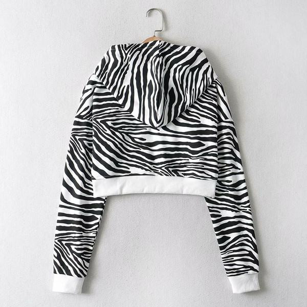 Μοντέρνο γυναικείο φούτερ με κουκούλα