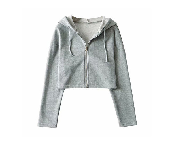 Γυναικείο φούτερ με φερμουάρ και κουκούλα