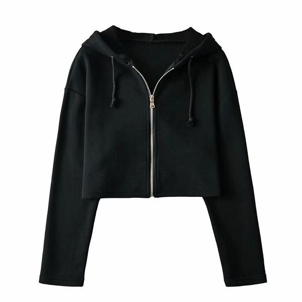 Γυναικείο φούτερ με φερμουάρ και κουκούλα